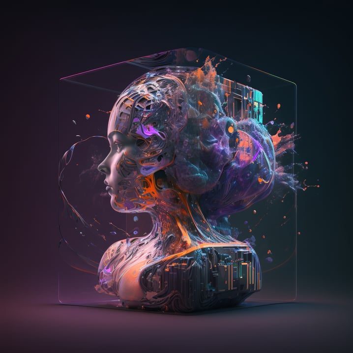 abstract branding image with artificial intelligence