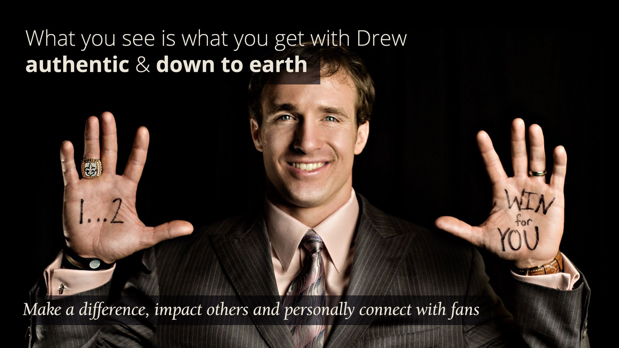 drew brees foundation website design