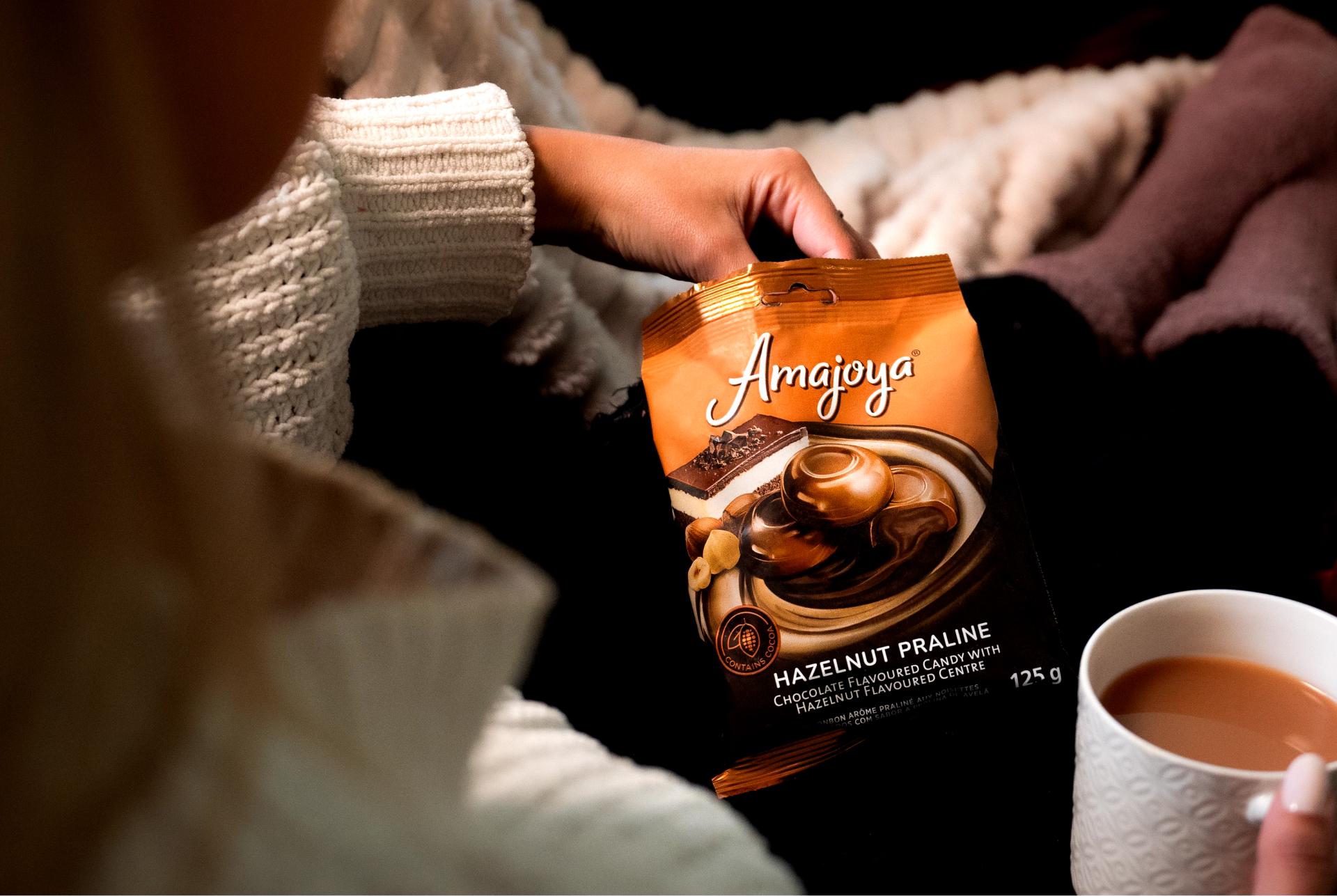 Amajoya packaging lifestyle photography