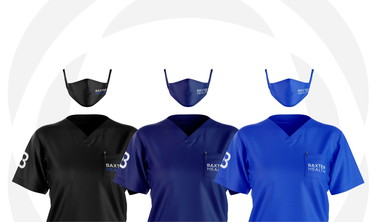 Baxter Health employee uniform design