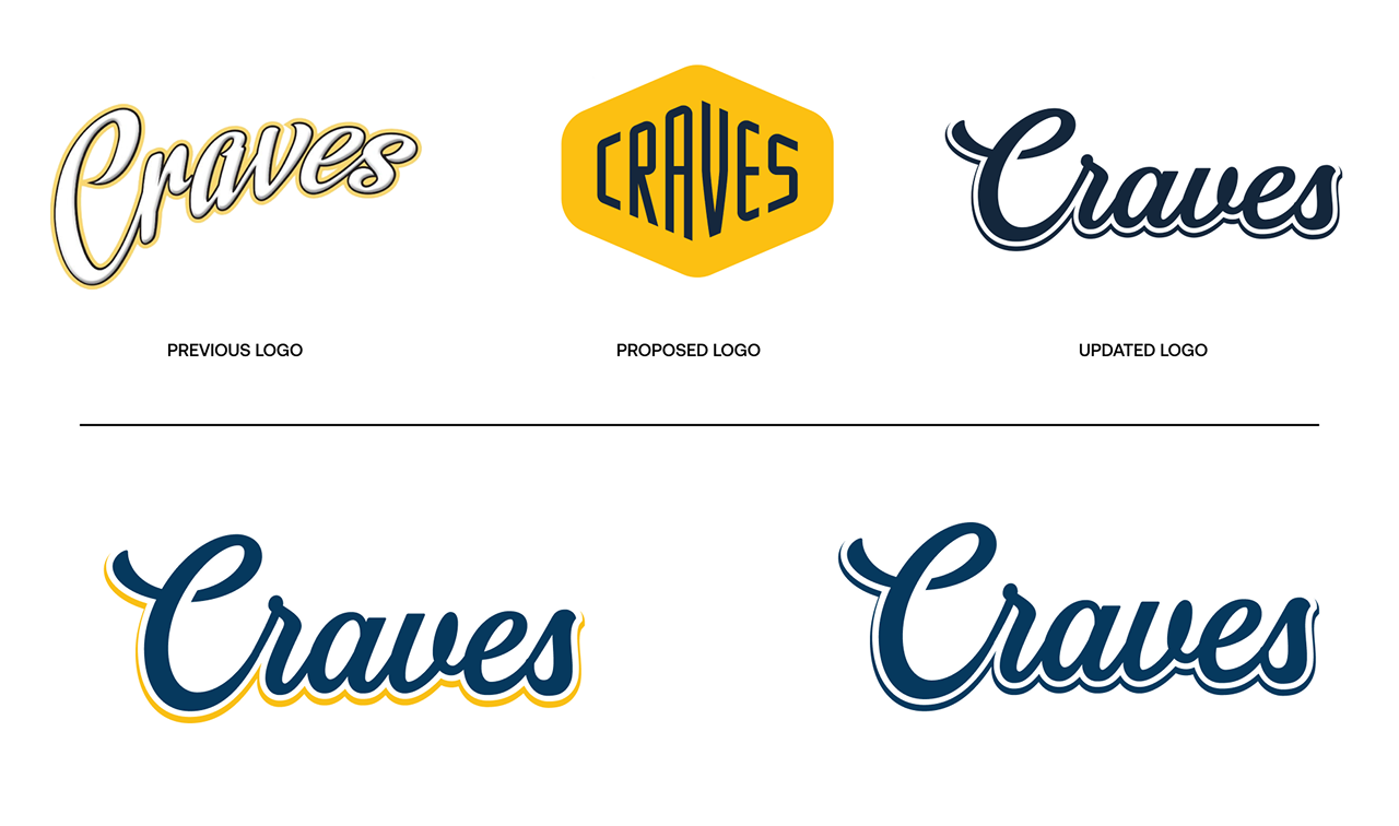 Craves logo iterations