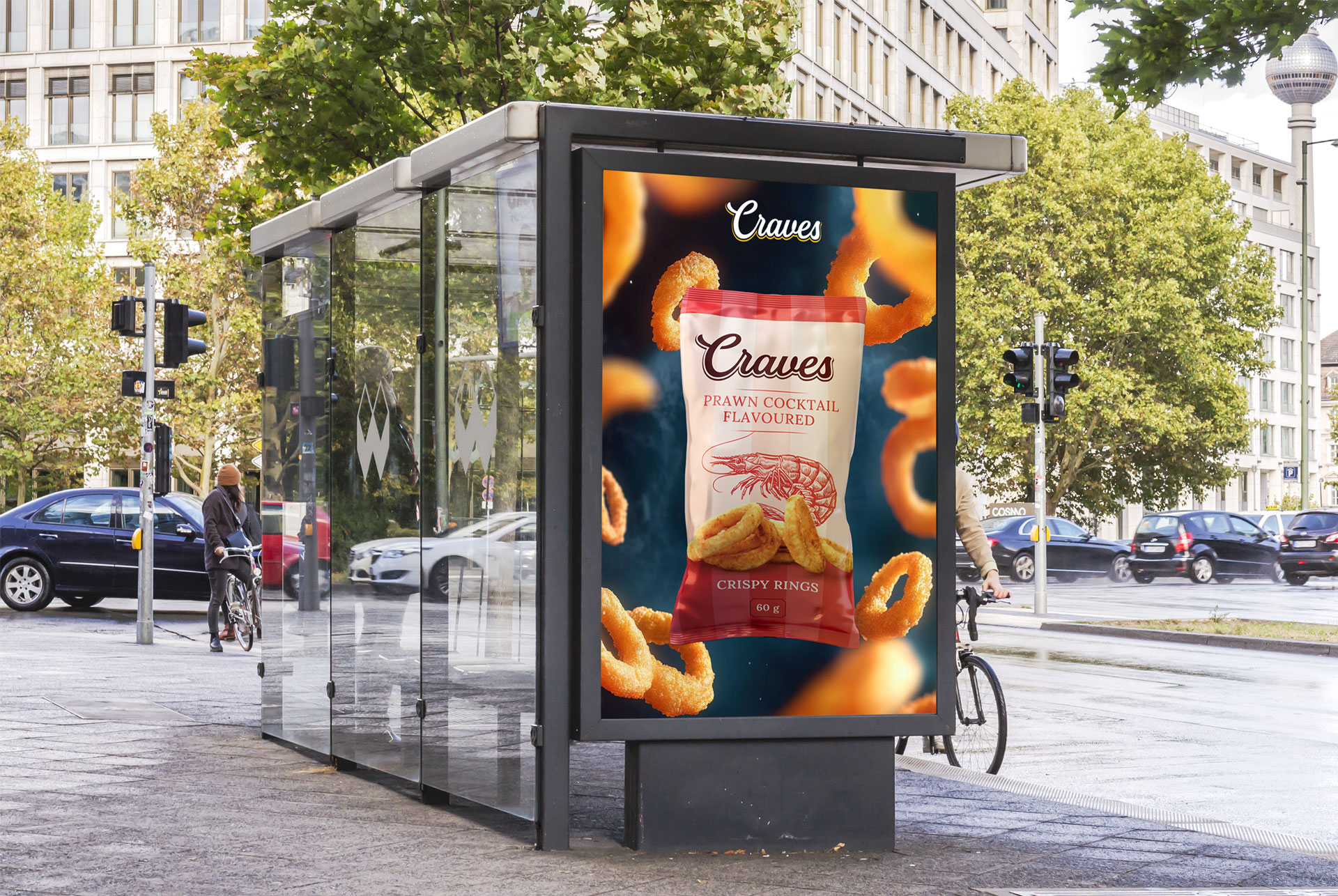 Prawn Cocktail Flavoured Billboard mockup design