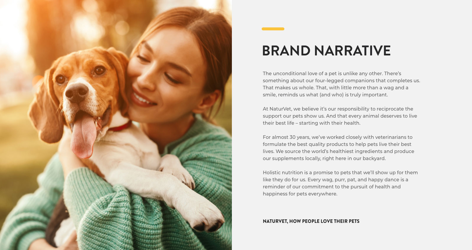 Naturvet Brand Narrative Design