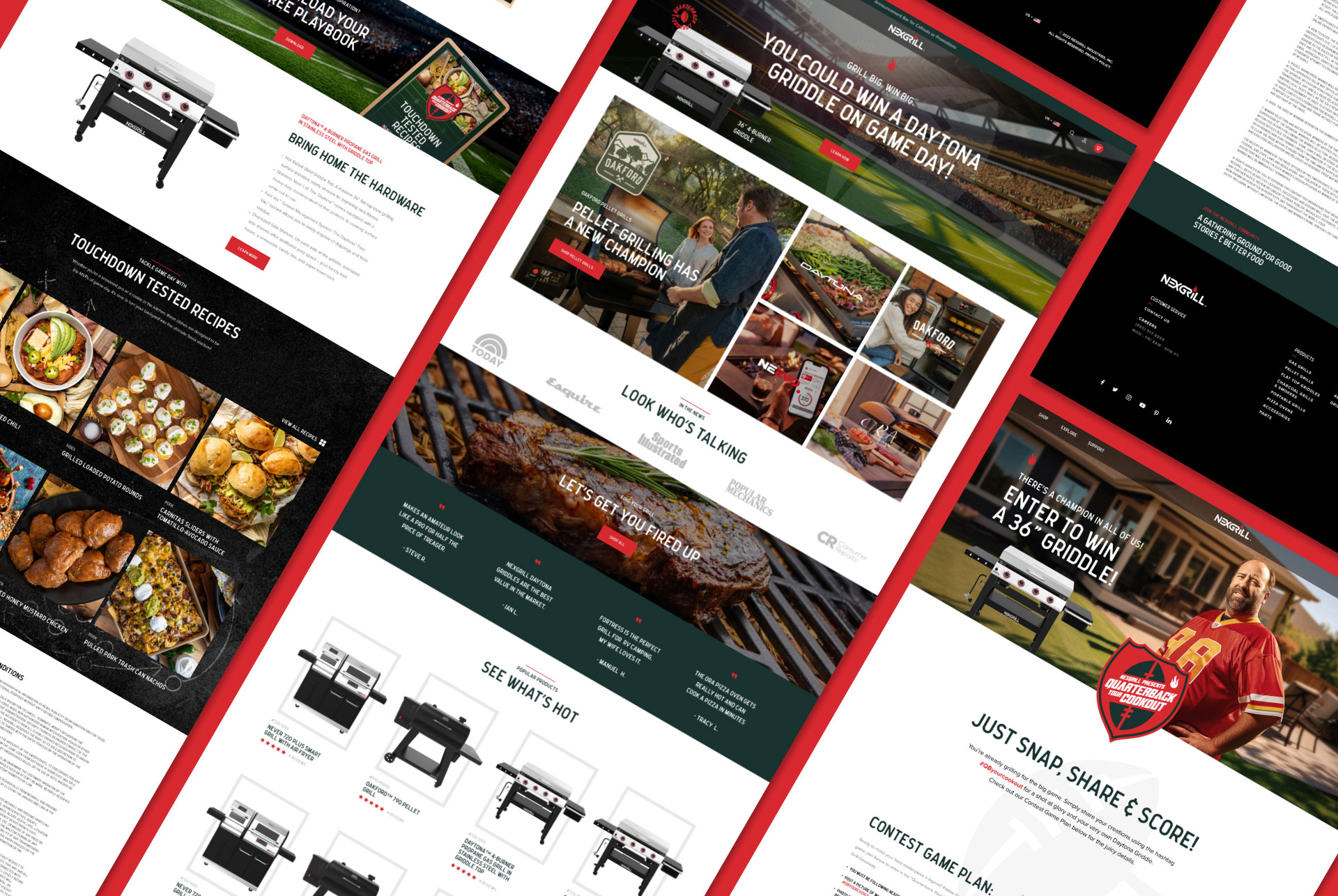 NexGrill Multi-channel marketing campaign landing page design