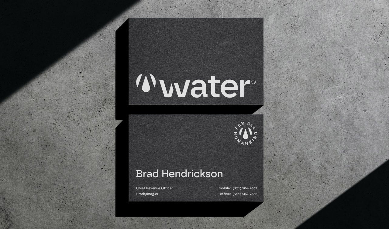 business card design vvater